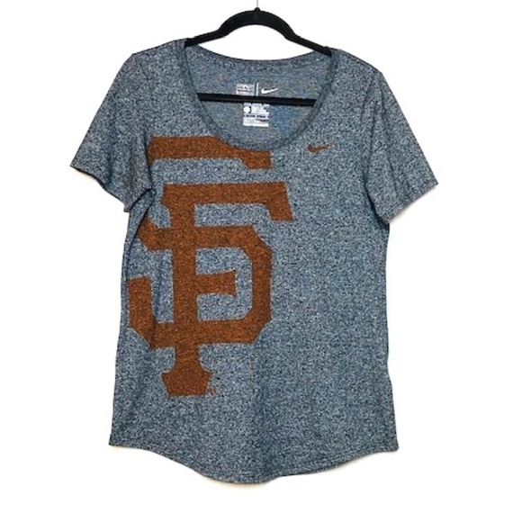 NIKE The Nike Tee San Francisco Giants Gray Top Lg - Picture 1 of 4